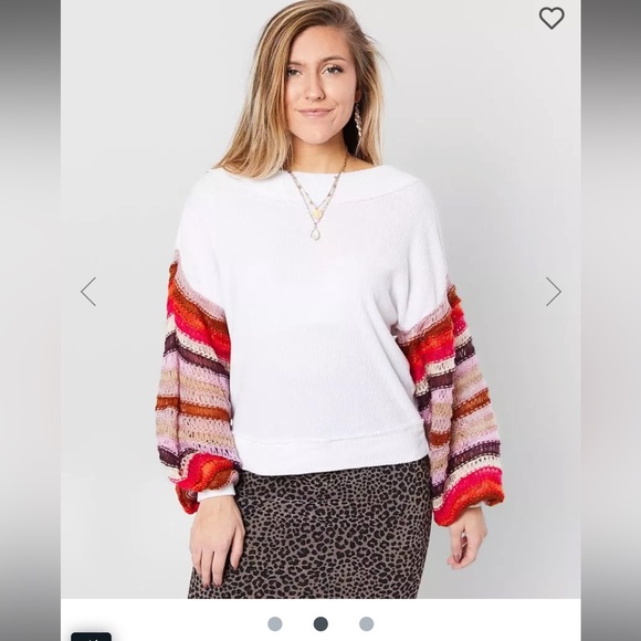 Free People “Cha Cha” Balloon Sleeve Top - Picture 2 of 15